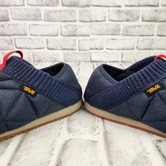 Teva ReEmber Men's Size 9 Blue Moc Shadow Quilted Slip On Slippers 1125472 - Picture 4 of 10